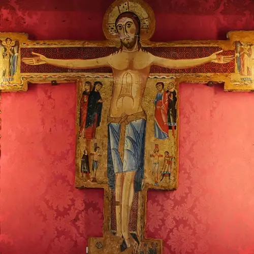 Assisi Szent Ferenc és a feltámadt Krisztus
